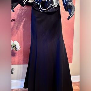 Issey Miyake Elegant Black A-Line Skirt